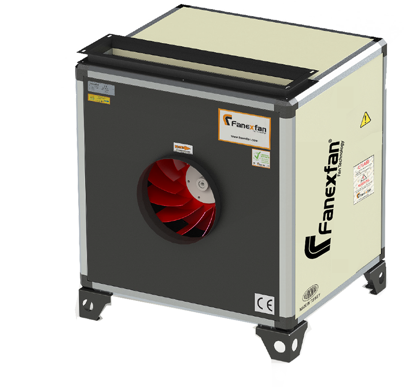 Kabinli Seyrek Kanatlı Mutfak Egzoz Fanlar