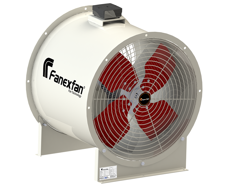 Harici Motorlu Metal Kanatlı Direkt Akuple Kompakt Kovanlı Yangın Duman Egzoz ve Basınçlandırma Fanları