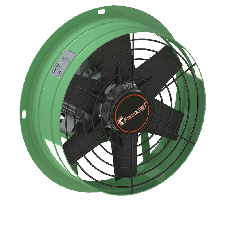 Harici Motorlu Plastik Pervaneli Yuvarlak Aksiyal Aspiratörler