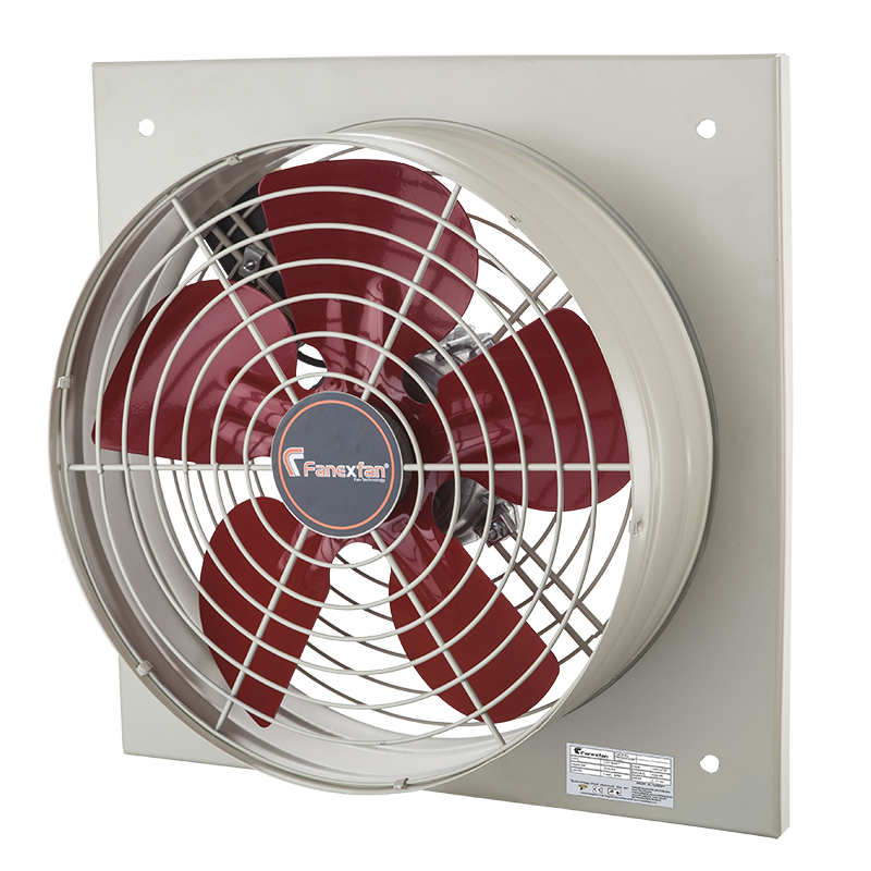 Kare Kasa Metal Pervaneli Aksiyal Aspiratörler (Monofaze)